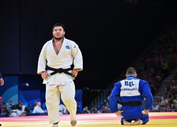 Нұрлыхан Шархан Олимпиадада екі дүркін Еуропа чемпионын жеңді 