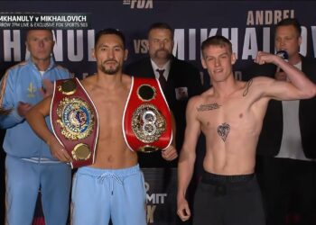 Жәнібек Әлімханұлы жекпе-жек алдындағы салмақ өлшеуден сәтті өтті